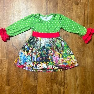 Christmas Disney train dress size 5/6